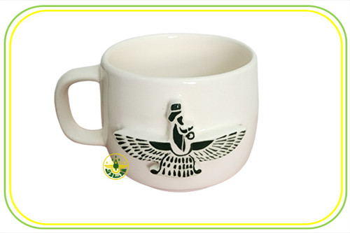 ماگ سرامیکی با نماد فروهر برجسته